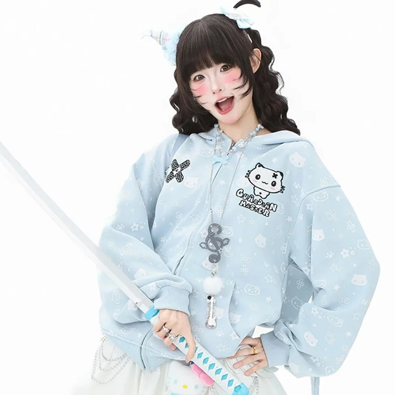 Толстовка с капюшоном и 3D заячьими ушками, женское милое пальто с длинными рукавами в стиле аниме, кавайная молния, Harajuku Y2K, эстетичная верхняя одежда
Толстовка с капюшоном и 3D заячьими ушками, женское милое пальто с длинными рукавами в стиле аниме, кавайная молния, Harajuku Y2K, эстетичная верхняя одежда