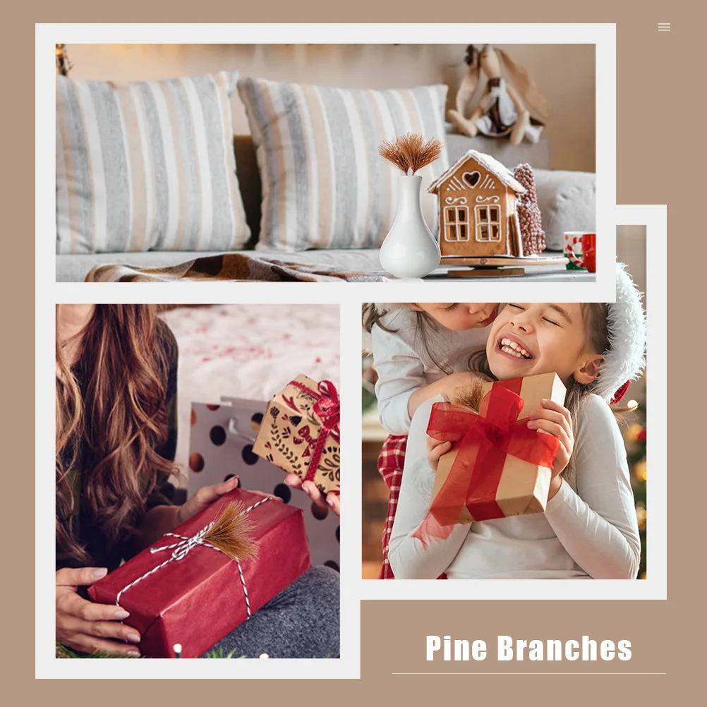 50 Pcs Simulated Pine Needle Accessories Stems Artificial Pick Branches Christmas Decorations for Needles Ornament 
50 Pcs Simulated Pine Needle Accessories Stems Artificial Pick Branches Christmas Decorations for Needles Ornament