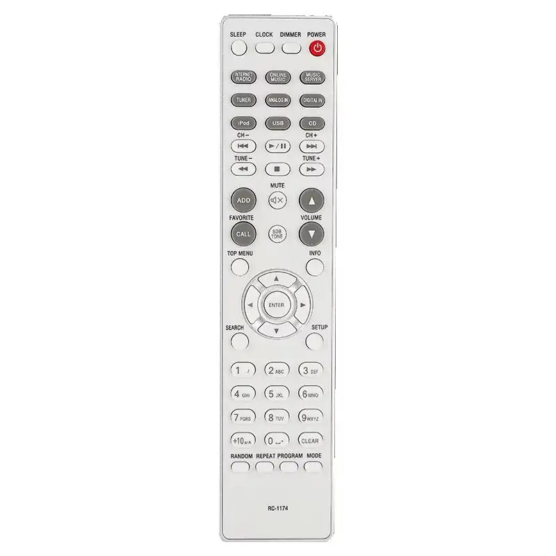 RC-1174 Remote Control Compatible With Denon Network CD Receiver RCDN8 RCDN9 RCDN8K RCD-N8K RCD-N8 RCD-N9 RCD-N10 DRA-N5 AV-175
RC-1174 Remote Control Compatible With Denon Network CD Receiver RCDN8 RCDN9 RCDN8K RCD-N8K RCD-N8 RCD-N9 RCD-N10 DRA-N5 AV-175