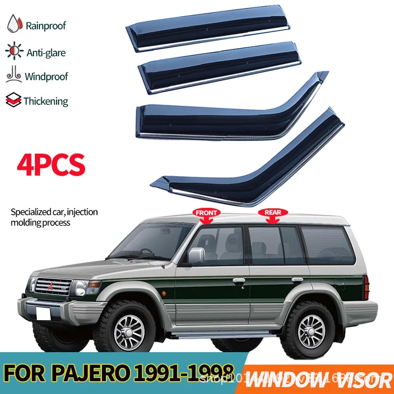 Suitable for Mitsubishi Pajero V31V32V33 rain or shine shield PAJERO 1991-1998 Window Visor
Suitable for Mitsubishi Pajero V31V32V33 rain or shine shield PAJERO 1991-1998 Window Visor