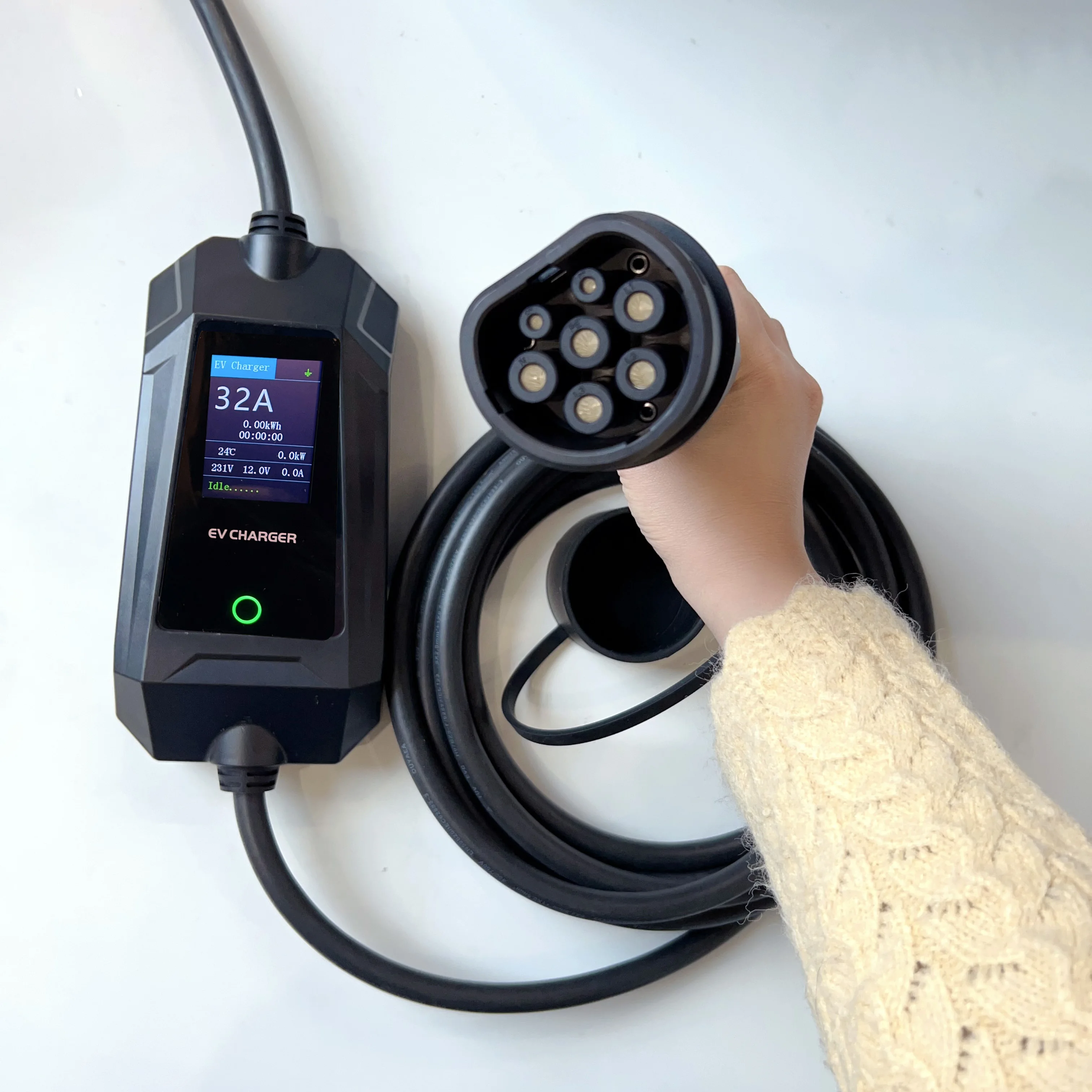 Wholesale Electric Car 16A 32A 3.5Kw 7Kw Ev Charging Station Portable Ev Charger With Screen Adjustable
Wholesale Electric Car 16A 32A 3.5Kw 7Kw Ev Charging Station Portable Ev Charger With Screen Adjustable