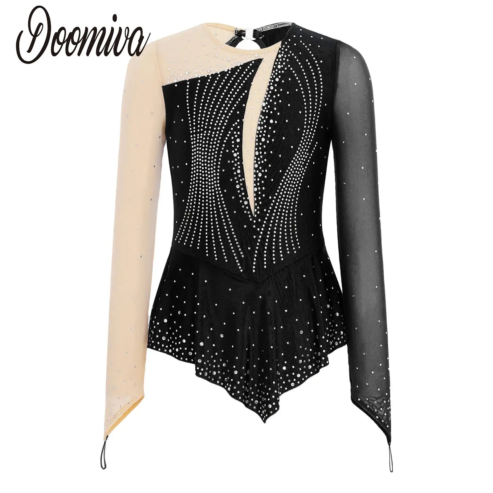Kids Girls Figure Skating Rhythmic Gymnastics Leotard Dress Asymmetrical Hem Shiny Rhinestone Dance Mesh Leotard Ballerina Dress
Kids Girls Figure Skating Rhythmic Gymnastics Leotard Dress Asymmetrical Hem Shiny Rhinestone Dance Mesh Leotard Ballerina Dress