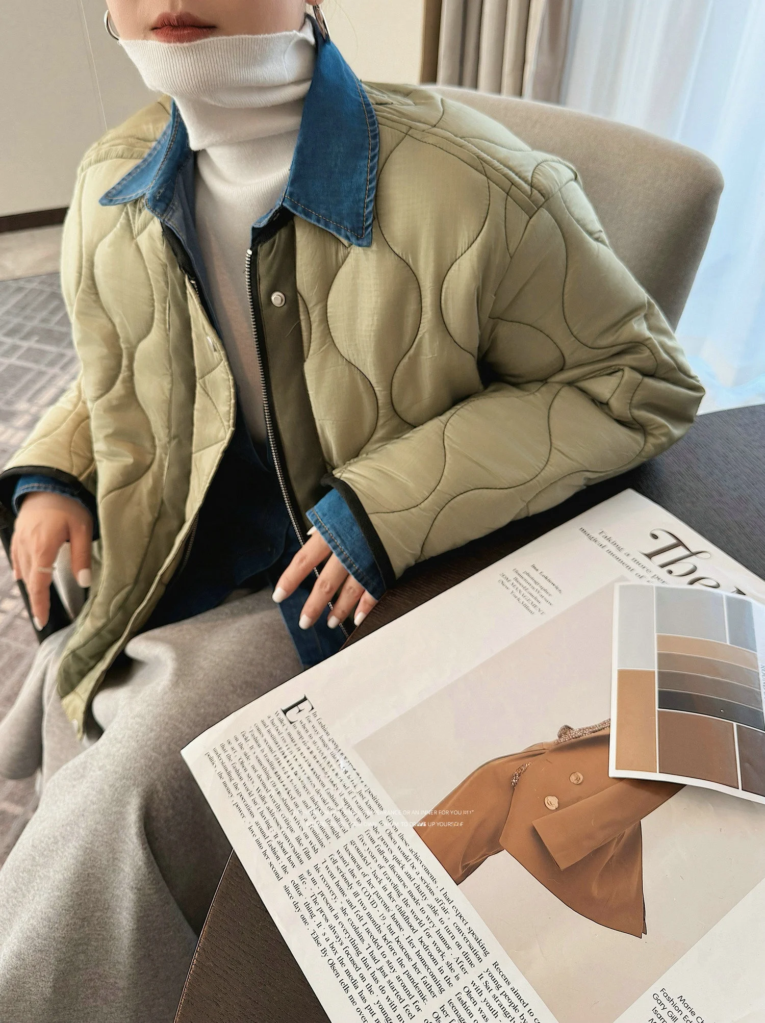 JINGONI Women's Double-Sided Wear Loose Casual Cotton Jacket Diamond Patterned Outerwear Autumn Winter New Style Korean Style
JINGONI Women's Double-Sided Wear Loose Casual Cotton Jacket Diamond Patterned Outerwear Autumn Winter New Style Korean Style