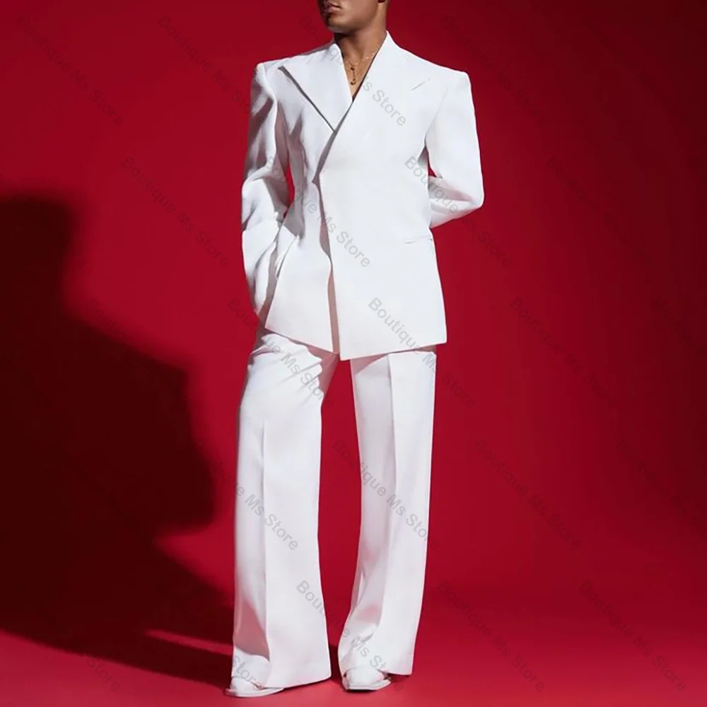 Handsome White Single Button Men Suit Two Pieces(Jacket+Pants) Outfits Casual Party Prom Wedding Set
Handsome White Single Button Men Suit Two Pieces(Jacket+Pants) Outfits Casual Party Prom Wedding Set