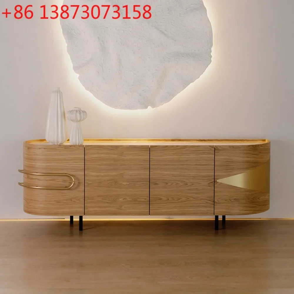 Italian light luxury solid wood dining side cabinet, living room against
Italian light luxury solid wood dining side cabinet, living room against