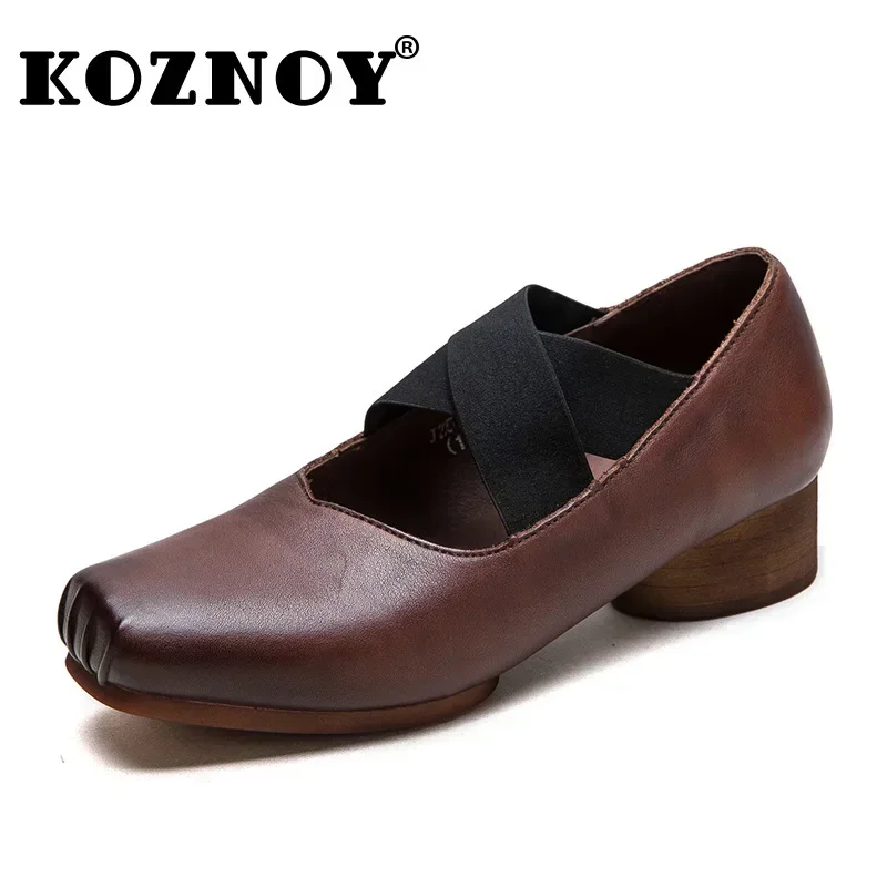 Koznoy/Новые туфли-лодочки из коровьей кожи на массивном каблуке 3,5 см в стиле ретро, женские сандалии на резинке, летние балетки без шнуровки с квадратным носком
Koznoy/Новые туфли-лодочки из коровьей кожи на массивном каблуке 3,5 см в стиле ретро, женские сандалии на резинке, летние балетки без шнуровки с квадратным носком