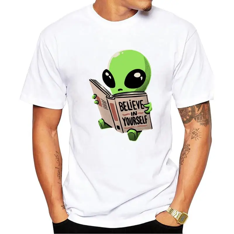 FPACE Believe in YourselfMen T-Shirt Hipster Tshirts Funny Book Alien Printed Tops Short Sleeve t shirts Essential Tee
FPACE Believe in YourselfMen T-Shirt Hipster Tshirts Funny Book Alien Printed Tops Short Sleeve t shirts Essential Tee