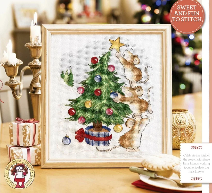 Christmas Mouse 18-23 cross Stitch Kit for Needlework Embroidery DIY Self Handmade Cross Stitch Set cotton aida home fun
Christmas Mouse 18-23 cross Stitch Kit for Needlework Embroidery DIY Self Handmade Cross Stitch Set cotton aida home fun