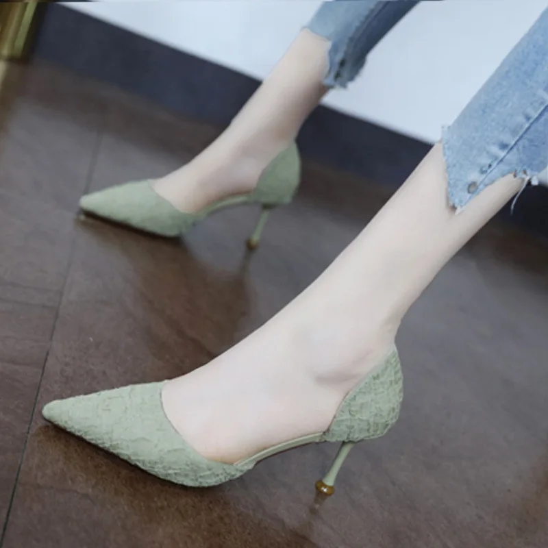 Fairy Style High Heels Green Thin Heel Versatile Spring Summer Shoes for Middle-Aged And Elderly Women Fashionable Mary...
Fairy Style High Heels Green Thin Heel Versatile Spring Summer Shoes for Middle-Aged And Elderly Women Fashionable Mary...