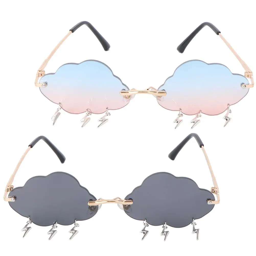 2 Pairs Cloud Sunglasses Wedding Party for Adults Fun Women Beach Rimless PC Frameless Photo Shoot
2 Pairs Cloud Sunglasses Wedding Party for Adults Fun Women Beach Rimless PC Frameless Photo Shoot