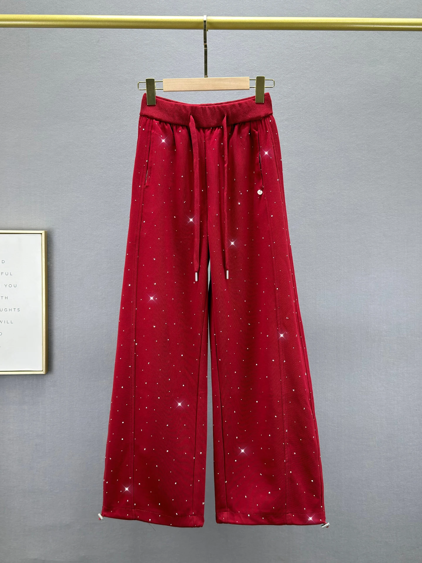 High Waist Loose Fit Glitter Casual Pants Women's Spring 2026 New Sle Comfortable Wide Leg Pants Elastic Waist Cotton Blend
High Waist Loose Fit Glitter Casual Pants Women's Spring 2026 New Sle Comfortable Wide Leg Pants Elastic Waist Cotton Blend