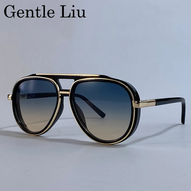 Oversized Polarized Oval Pilot Steampunk Sunglasses Men 2025 Luxury Brand Double Beam Sunglass For Male Classic Eyewear Shades
Oversized Polarized Oval Pilot Steampunk Sunglasses Men 2025 Luxury Brand Double Beam Sunglass For Male Classic Eyewear Shades