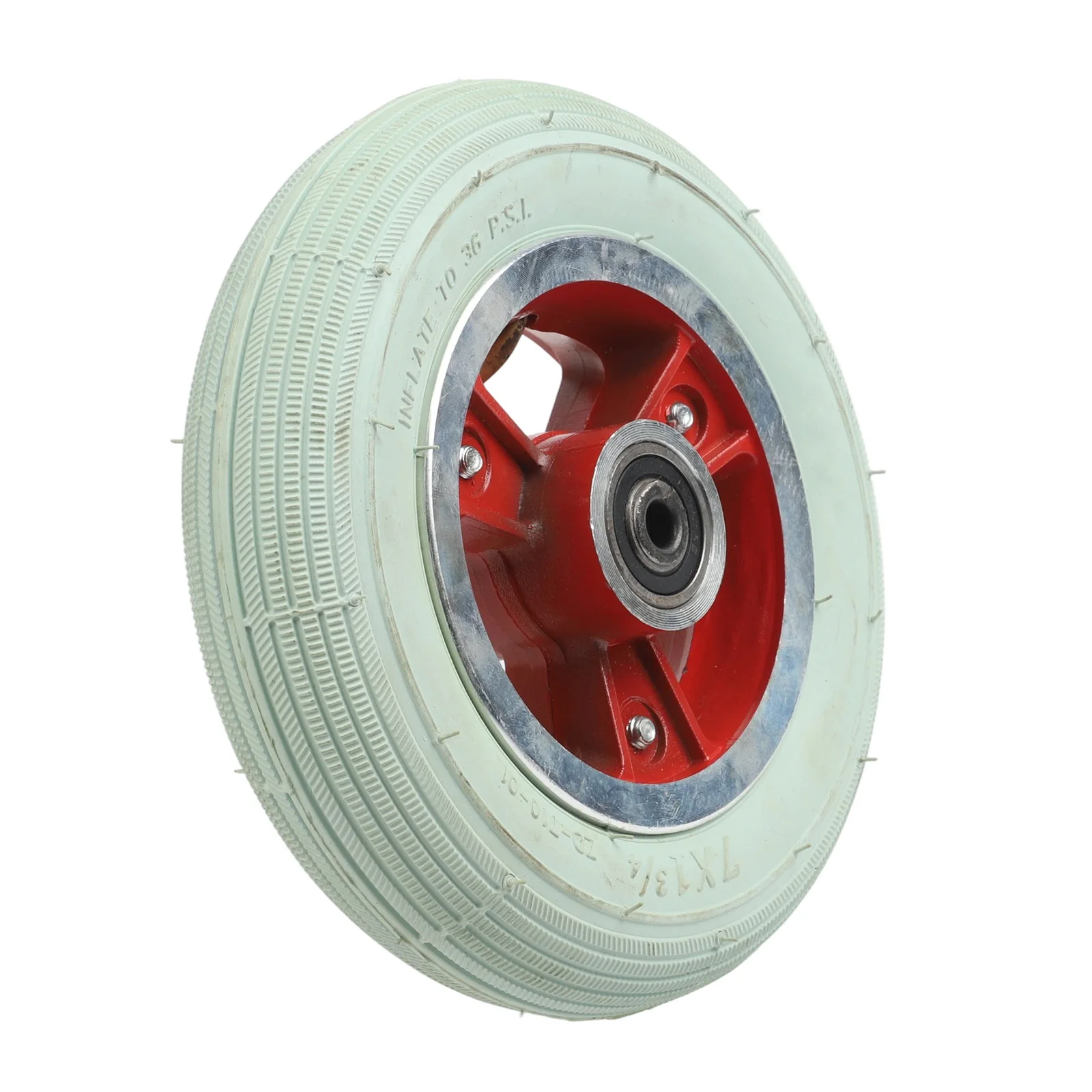 Gray pneumatic tire electric wheelchair 7 inch front wheel with 7 by 134 size fits most 7 inch forks and easy installation
Gray pneumatic tire electric wheelchair 7 inch front wheel with 7 by 134 size fits most 7 inch forks and easy installation