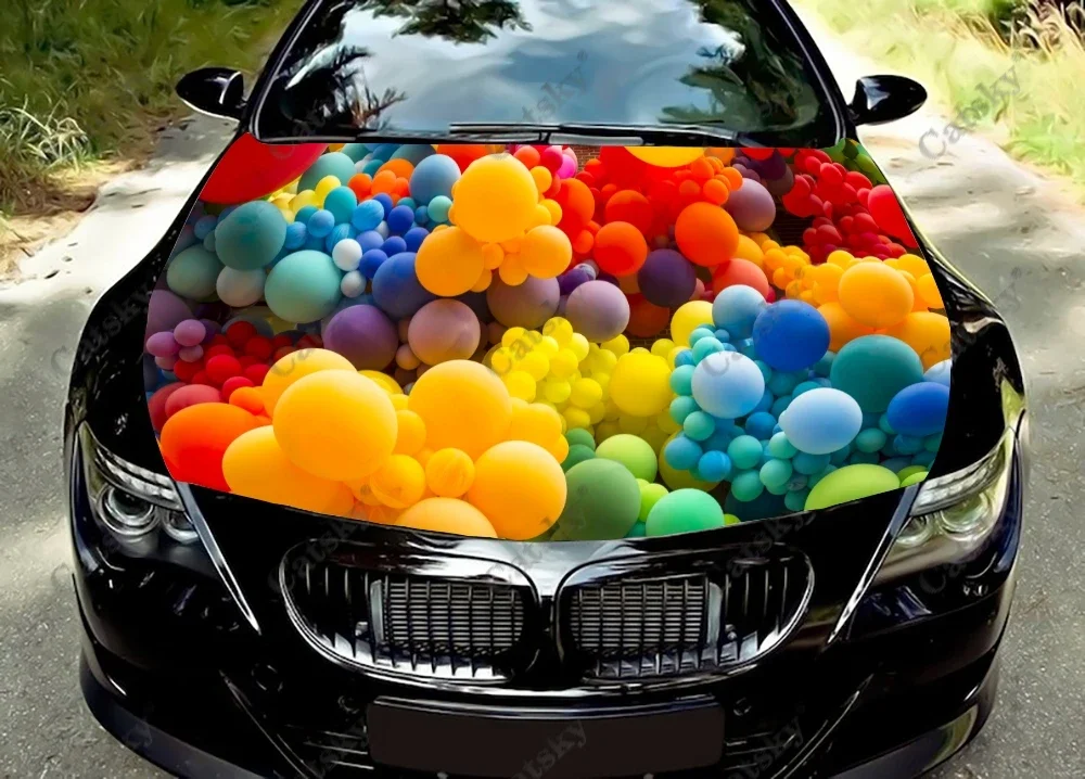Colorful Balloon Car Hood Vinyl Stickers Wrap Vinyl Film Engine Cover Decals Sticker Universal Car Hood Protective Film
Colorful Balloon Car Hood Vinyl Stickers Wrap Vinyl Film Engine Cover Decals Sticker Universal Car Hood Protective Film