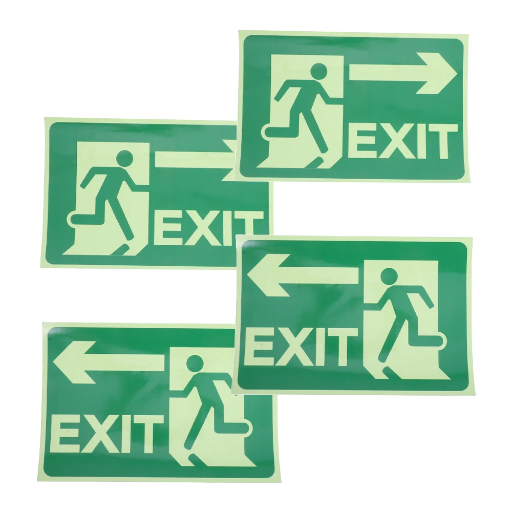 4Pcs Night Glow Safety Sign Stickers Self-Adhesive Emergency Evacuation Guidance for Indoor Outdoor Use
4Pcs Night Glow Safety Sign Stickers Self-Adhesive Emergency Evacuation Guidance for Indoor Outdoor Use