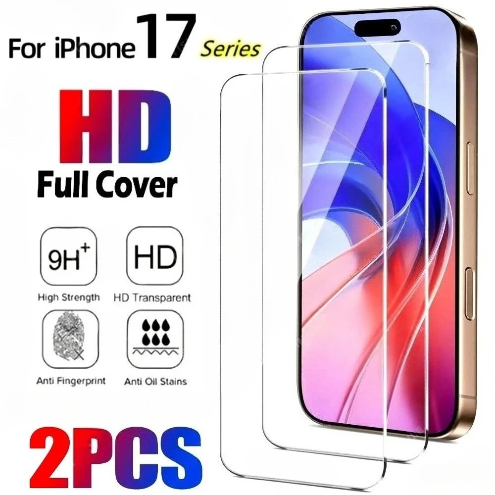 2Pcs Ultra Clear Screen Protector for iPhone 17 16 15 14 Pro Max Air 15 16 Plus Tempered Glass for iPhone 13 12 11 Pro 17e 16e
2Pcs Ultra Clear Screen Protector for iPhone 17 16 15 14 Pro Max Air 15 16 Plus Tempered Glass for iPhone 13 12 11 Pro 17e 16e