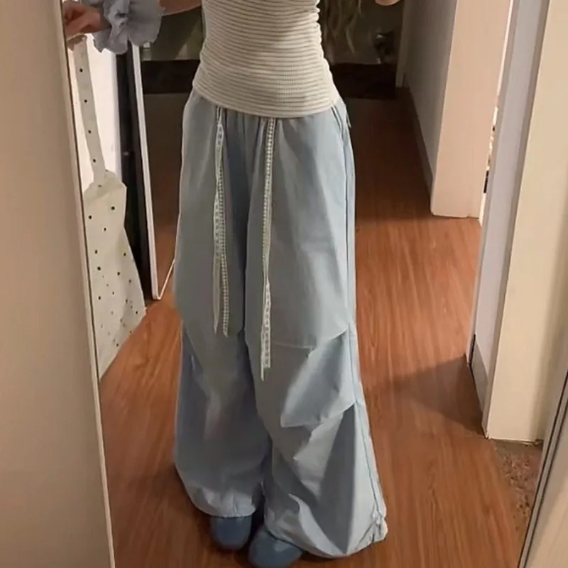 New Summer High Waist Cargo Pants Women Fashion Aesthetic 2000s Loose Wide Leg Pants Grunge Oversize Wide Leg Trousers Female
New Summer High Waist Cargo Pants Women Fashion Aesthetic 2000s Loose Wide Leg Pants Grunge Oversize Wide Leg Trousers Female