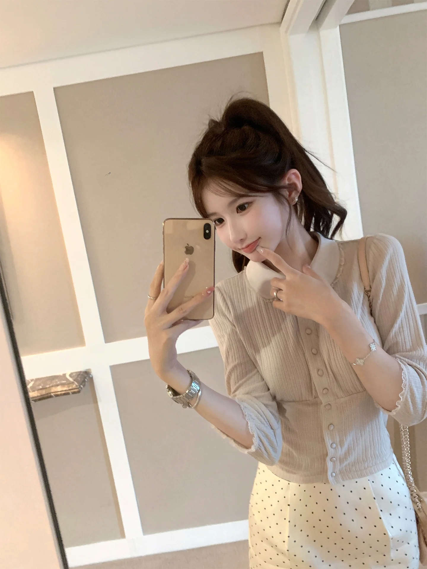 Bigking кукольный воротник с завязкой на талии irt Svel вязаный топ для девочек повседневный Sle из смеси хлопка из полиэстера или длина
Bigking кукольный воротник с завязкой на талии irt Svel вязаный топ для девочек повседневный Sle из смеси хлопка из полиэстера или длина