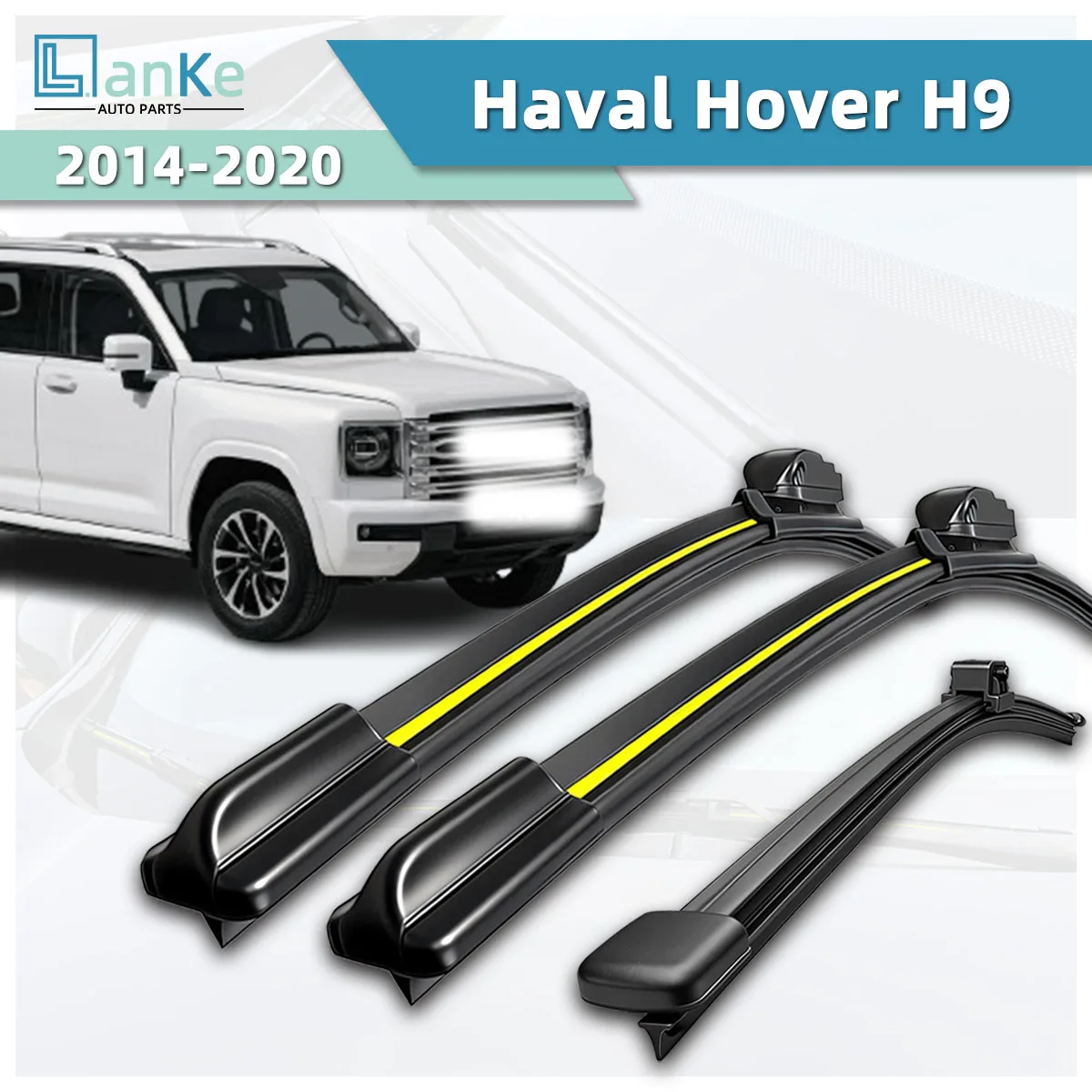 Suitable For Great Wall / GWM Haval Hover H9 (2014-2020) Automotive Wipers Natural Rubber Stable Durable Front Windshield Wipers
Suitable For Great Wall / GWM Haval Hover H9 (2014-2020) Automotive Wipers Natural Rubber Stable Durable Front Windshield Wipers