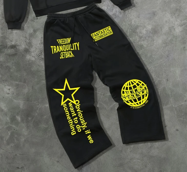 Men's Printed Casual Suit with Long Sleeves and Trousers Jogger Sweatpants Loose Baggy Unisex Casual Sports Pants Sport
Men's Printed Casual Suit with Long Sleeves and Trousers Jogger Sweatpants Loose Baggy Unisex Casual Sports Pants Sport