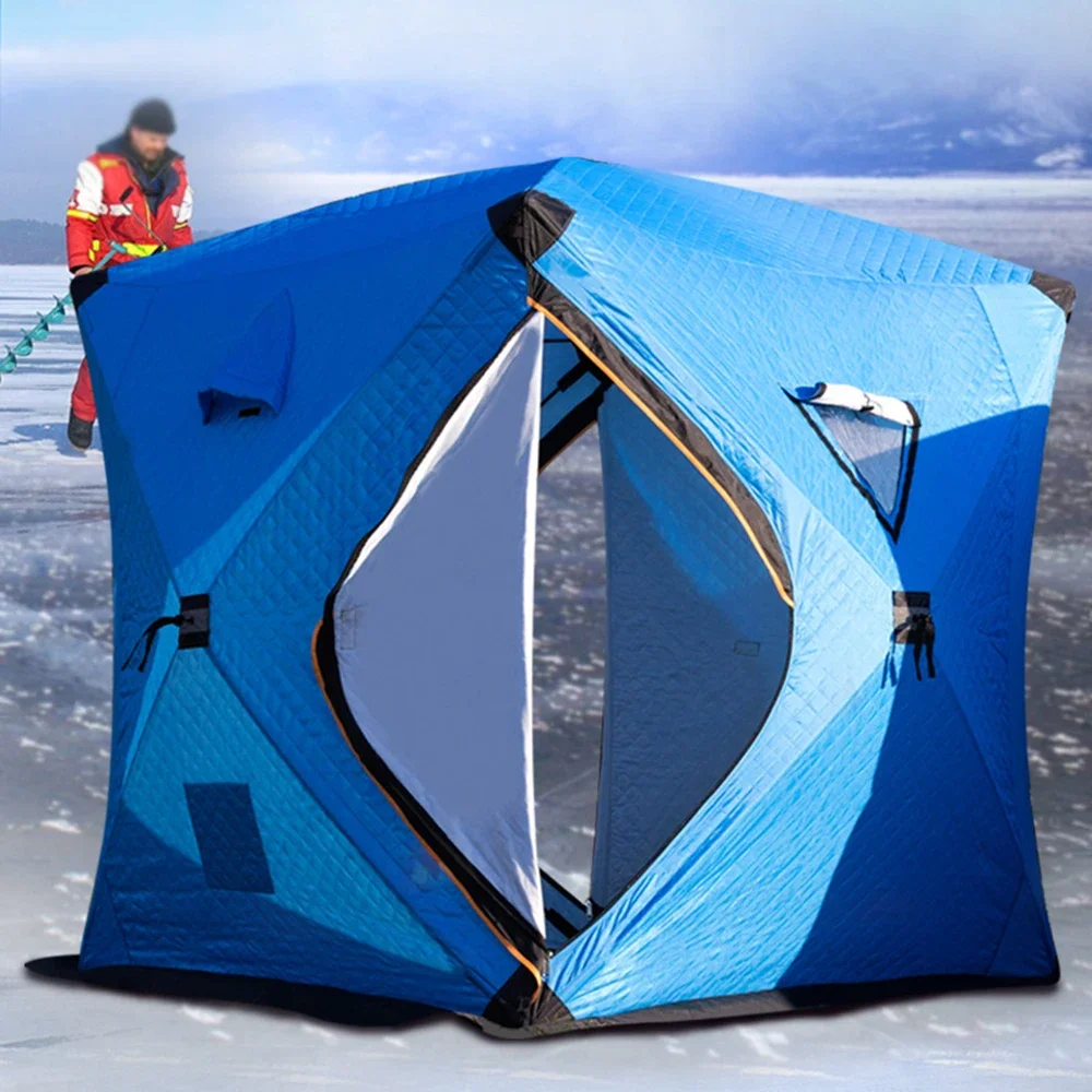 Hot SellingPortable Ice Fishing Shelter 3-4 People Quick-open Winter Camping Tent Waterproof Windproof Outdoor Cotton Warm Ice F
Hot SellingPortable Ice Fishing Shelter 3-4 People Quick-open Winter Camping Tent Waterproof Windproof Outdoor Cotton Warm Ice F