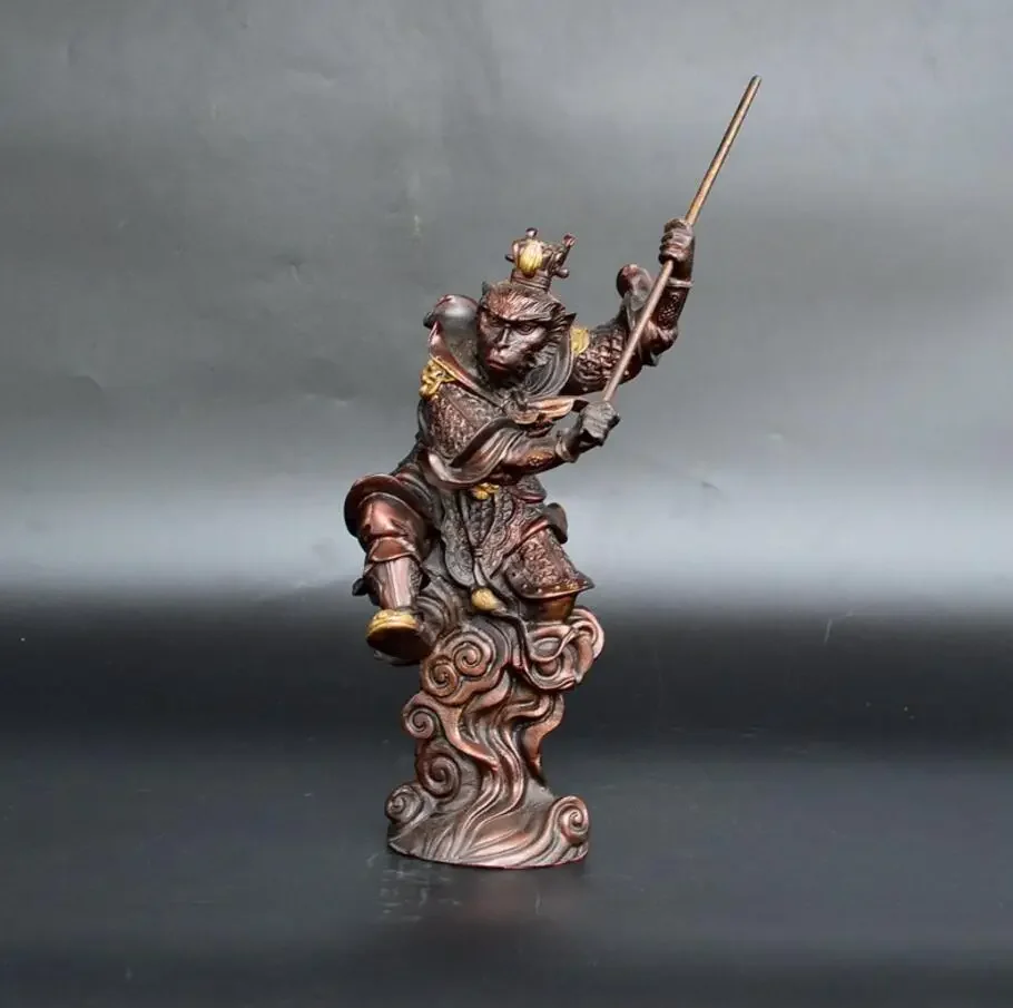 Antique pure copper ware Qitian great sage Sun Wukong home decoration arts and crafts ornaments
Antique pure copper ware Qitian great sage Sun Wukong home decoration arts and crafts ornaments