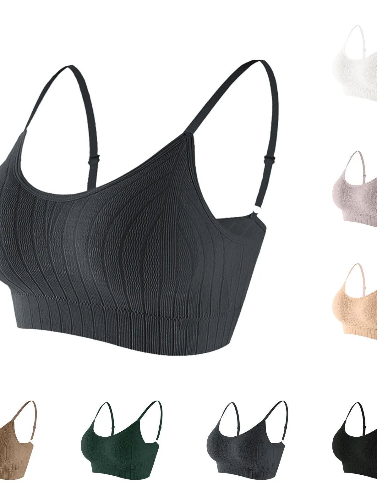 Женский спортивный бюстгальтер с эффектом пуш-ап, латексными вставками, укороченный, повседневный, однотонный, тонкий, для активного образа жизни
Женский спортивный бюстгальтер с эффектом пуш-ап, латексными вставками, укороченный, повседневный, однотонный, тонкий, для активного образа жизни