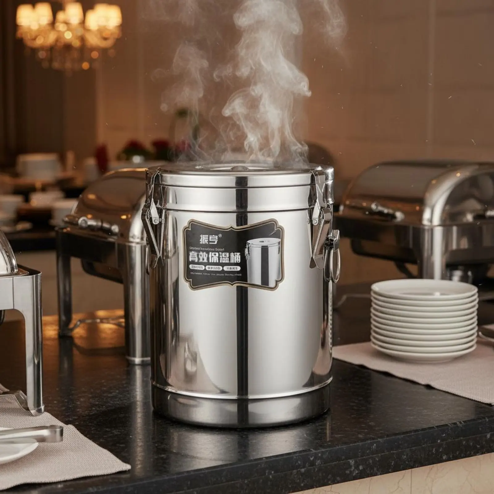 Large Capacity Insulated Food Container Double Wall Insulation Stainless Steel Insulated Barrel Hot Cold Drink Container Easy To
Large Capacity Insulated Food Container Double Wall Insulation Stainless Steel Insulated Barrel Hot Cold Drink Container Easy To