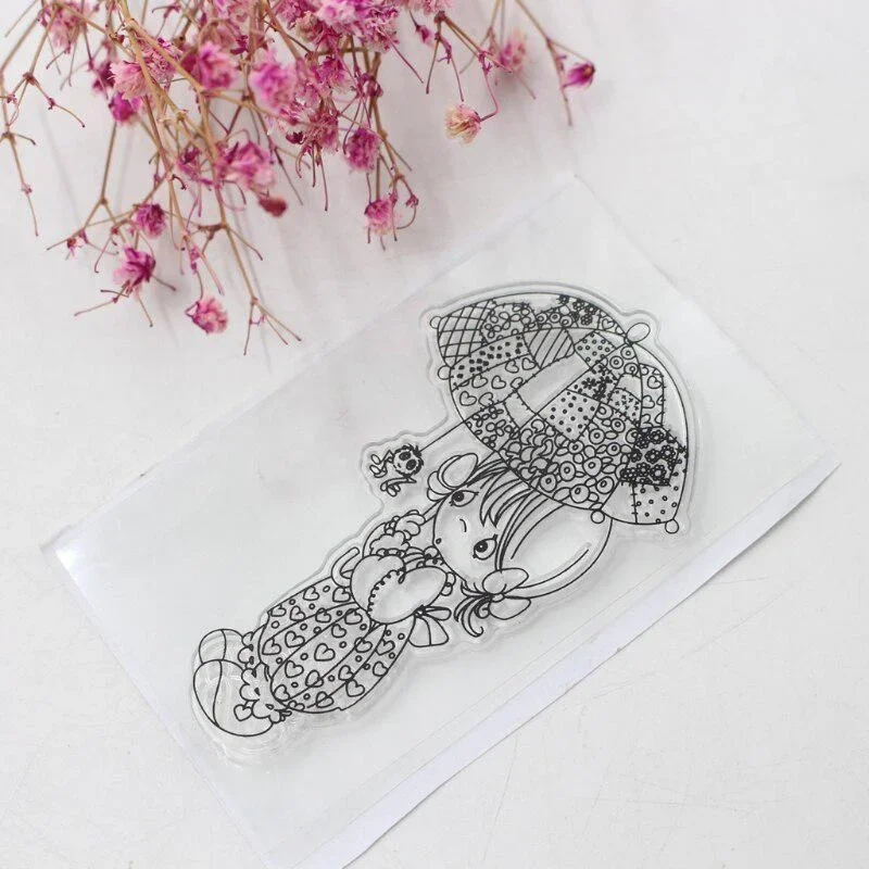 1PCS Umbrella Girl Transparent Silicone Clear Rubber Stamp Cling Diary Scrapbooking
1PCS Umbrella Girl Transparent Silicone Clear Rubber Stamp Cling Diary Scrapbooking