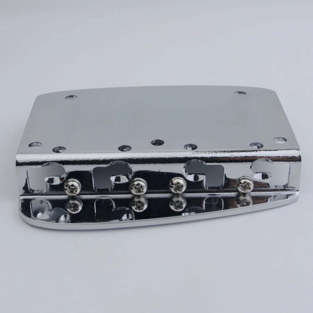 Bass Bridge Assembly with Roller Saddle - 4 String Hardtail Bridge