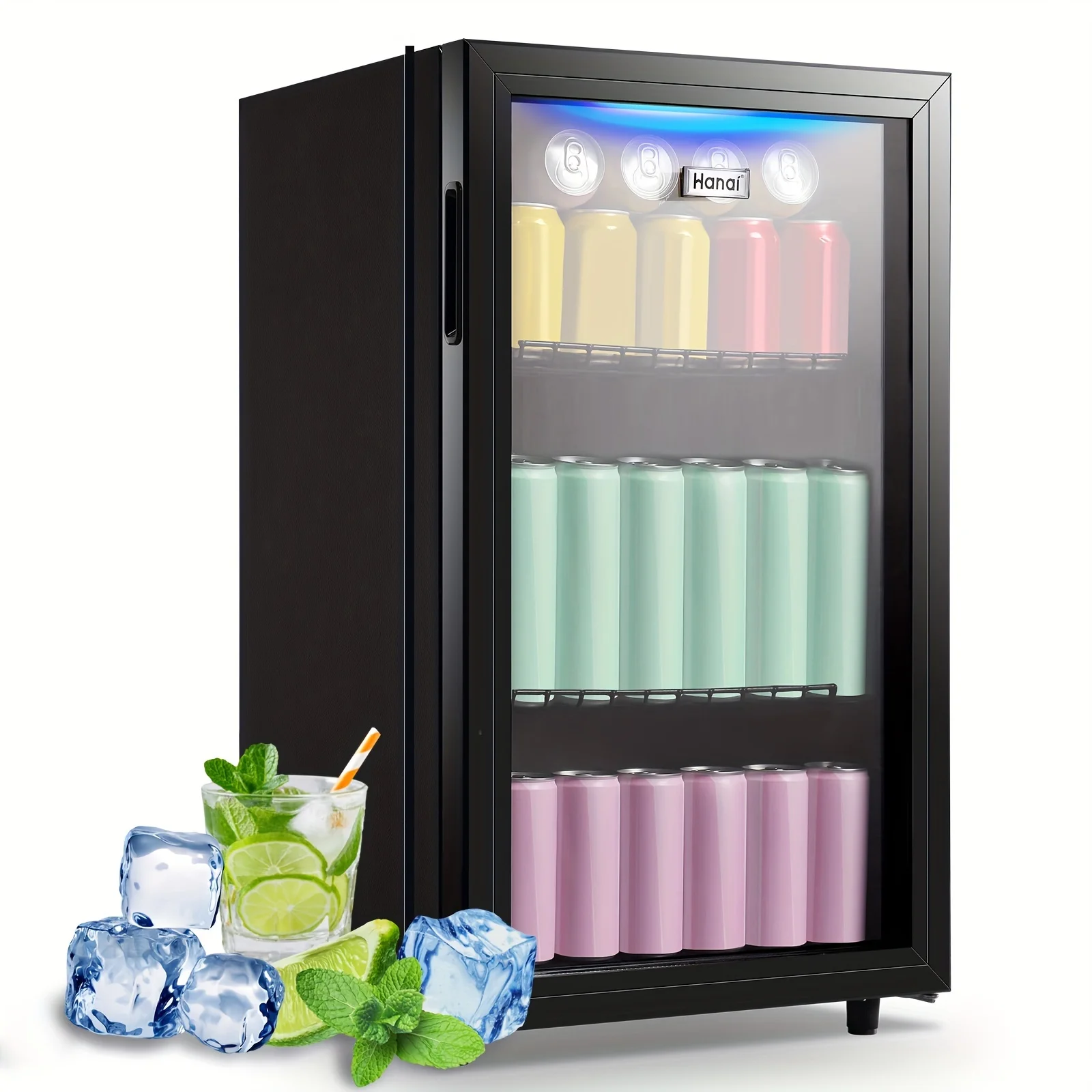 WANAI Beverage Refrigerator 125 Can Mini Fridge Cooler Black Mini Fridge Glass Door for Soda Juice Small Drink Cooler Machine Clear Front Removable for Home Office Bar Freestanding
WANAI Beverage Refrigerator 125 Can Mini Fridge Cooler Black Mini Fridge Glass Door for Soda Juice Small Drink Cooler Machine Clear Front Removable for Home Office Bar Freestanding
