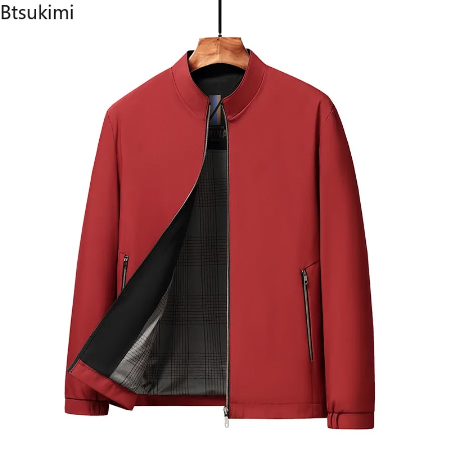 New Spring Autumn Men's Casual Zipper-up Jackets Business Outerwear Fashion Stand Collar Mid-Aged Dad Style Slim Versatile Coats
New Spring Autumn Men's Casual Zipper-up Jackets Business Outerwear Fashion Stand Collar Mid-Aged Dad Style Slim Versatile Coats
