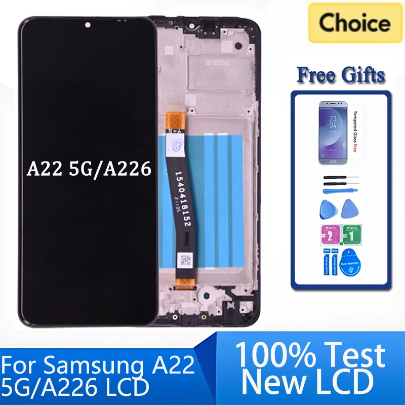 For Samsung A22 5G LCD Display Touch Screen Digitizer Assembly Replacement For A226 A226B SM-A226B/DSN Display
For Samsung A22 5G LCD Display Touch Screen Digitizer Assembly Replacement For A226 A226B SM-A226B/DSN Display