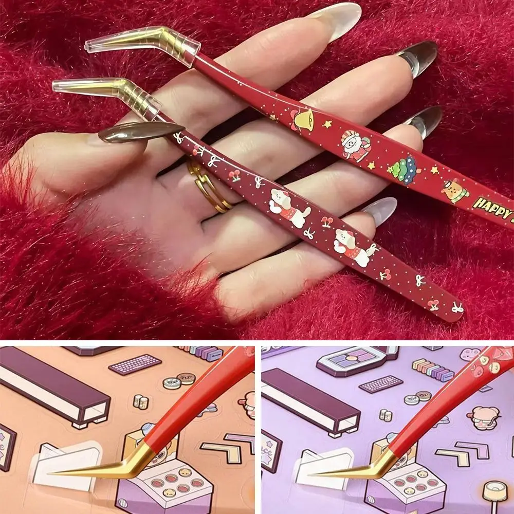 Stainless Steel Curved Stickers Tweezers Anti-static High Precision False Eyelash Tweezers Cartoon Bean Tweezers
Stainless Steel Curved Stickers Tweezers Anti-static High Precision False Eyelash Tweezers Cartoon Bean Tweezers