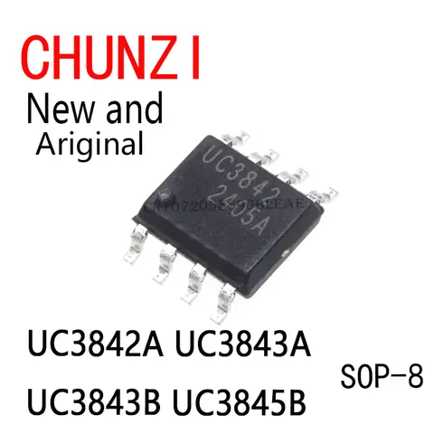 10PCS Nuovo e Originale Chip IC UC3842 UC3843 UC3844 UC3845 SOP-8 UC3842A UC3843A UC3843B UC3845B