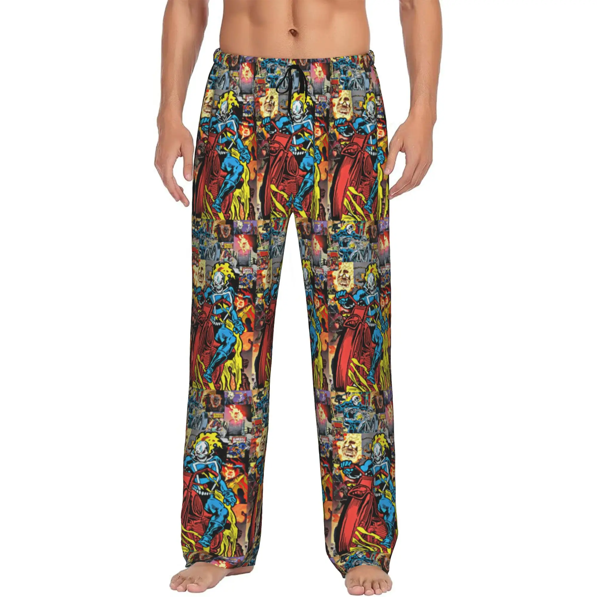 Custom Ghost Anime Ride Pajama Pants Men's Lounge Sleep Stretch Sleepwear Bottoms with Pockets
Custom Ghost Anime Ride Pajama Pants Men's Lounge Sleep Stretch Sleepwear Bottoms with Pockets