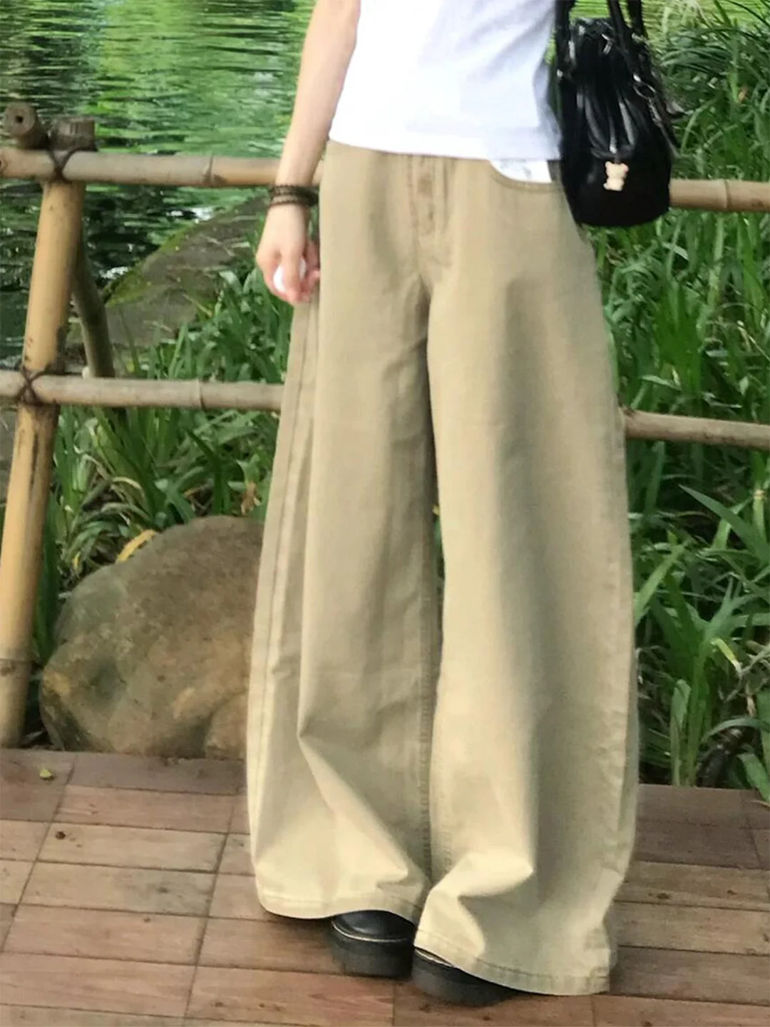 2026 New BF Lazy Style Khaki Denim Pants High Waist Loose Long Straight Leg Slimming Thin Wide Leg Jeans Ladies Summer
2026 New BF Lazy Style Khaki Denim Pants High Waist Loose Long Straight Leg Slimming Thin Wide Leg Jeans Ladies Summer