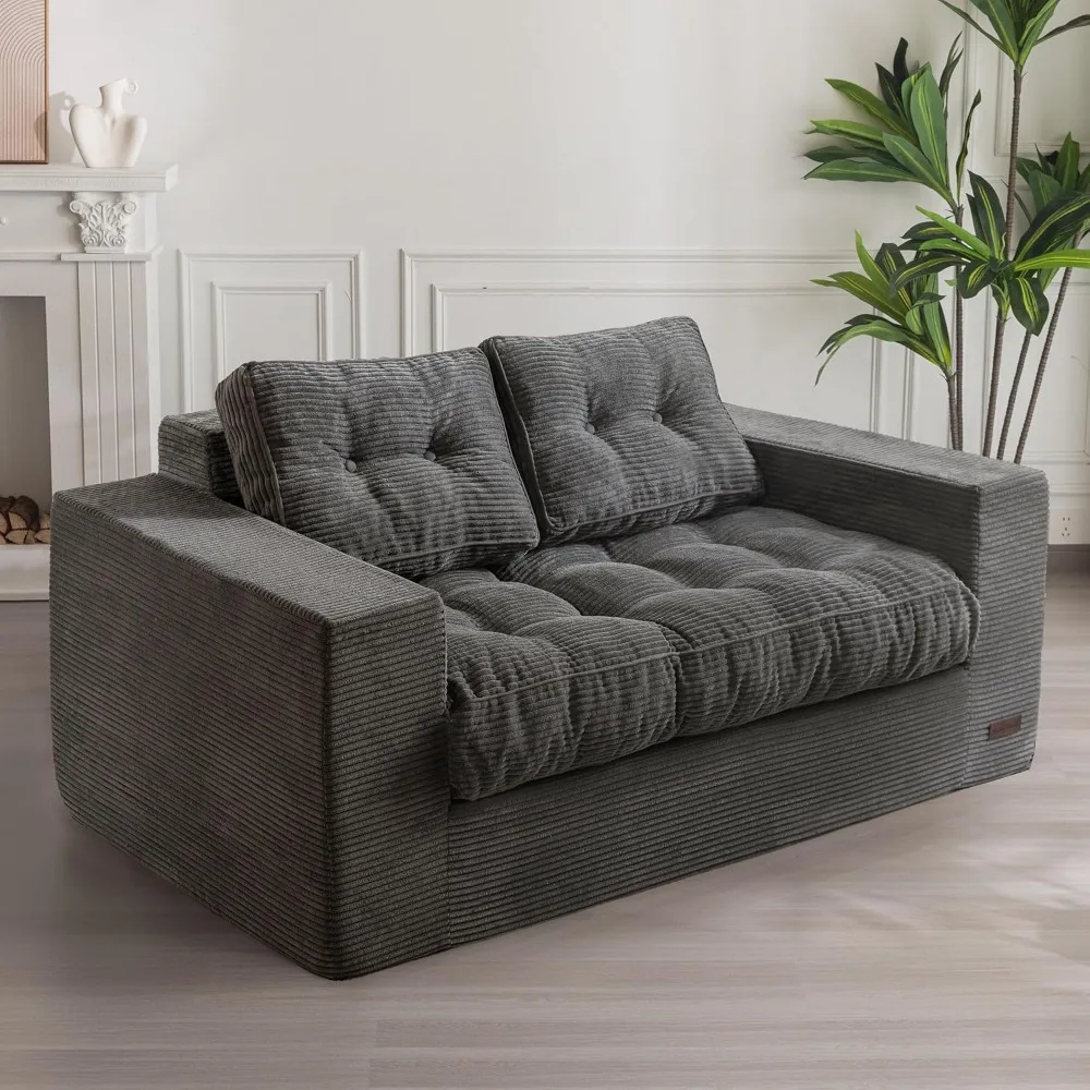 Bean Bag Chair for Adults, Upholstered Floor Sofa with Armrests, Loveseat Boneless Couch, with Tufted Cushion & Backrest
Bean Bag Chair for Adults, Upholstered Floor Sofa with Armrests, Loveseat Boneless Couch, with Tufted Cushion & Backrest