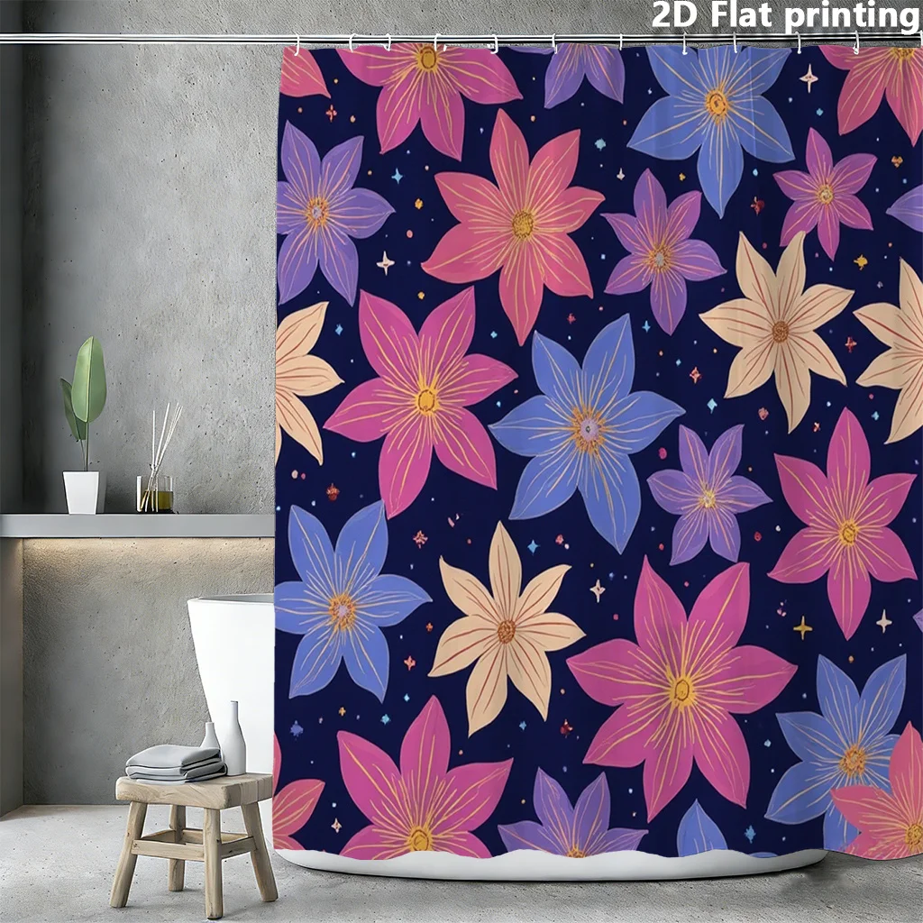 Abstract Floral Print Shower Curtain Navy Blue Boho Chic Bathroom Decor Waterproof Shower Curtain Liner Tapestry
Abstract Floral Print Shower Curtain Navy Blue Boho Chic Bathroom Decor Waterproof Shower Curtain Liner Tapestry