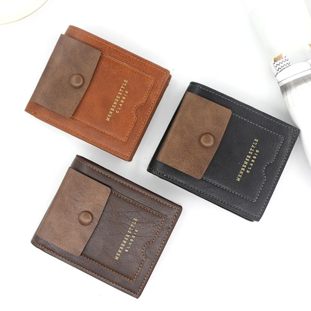 Portable Vintage Men's Short Wallet Multi-position Classic PU Card Bag Multi-function Thin Leather Coin Pocket Male
Portable Vintage Men's Short Wallet Multi-position Classic PU Card Bag Multi-function Thin Leather Coin Pocket Male