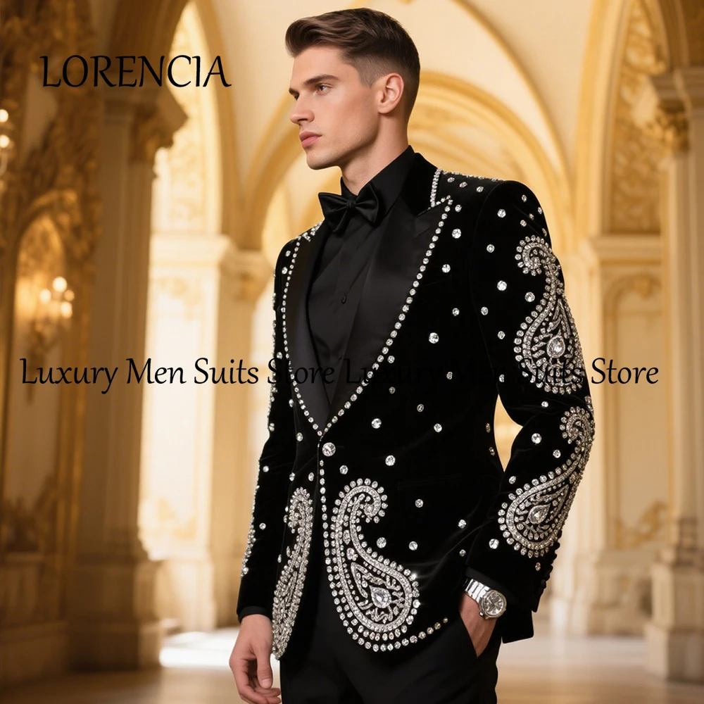 Элегантные мужские костюмы с бриллиантами, комплект из 2 предметов, приталенные смокинги, вечерняя вечеринка, наряд для жениха, индивидуальный пиджак, брюки, мужской пиджак, выпускной секрет heren 
Элегантные мужские костюмы с бриллиантами, комплект из 2 предметов, приталенные смокинги, вечерняя вечеринка, наряд для жениха, индивидуальный пиджак, брюки, мужской пиджак, выпускной секрет heren