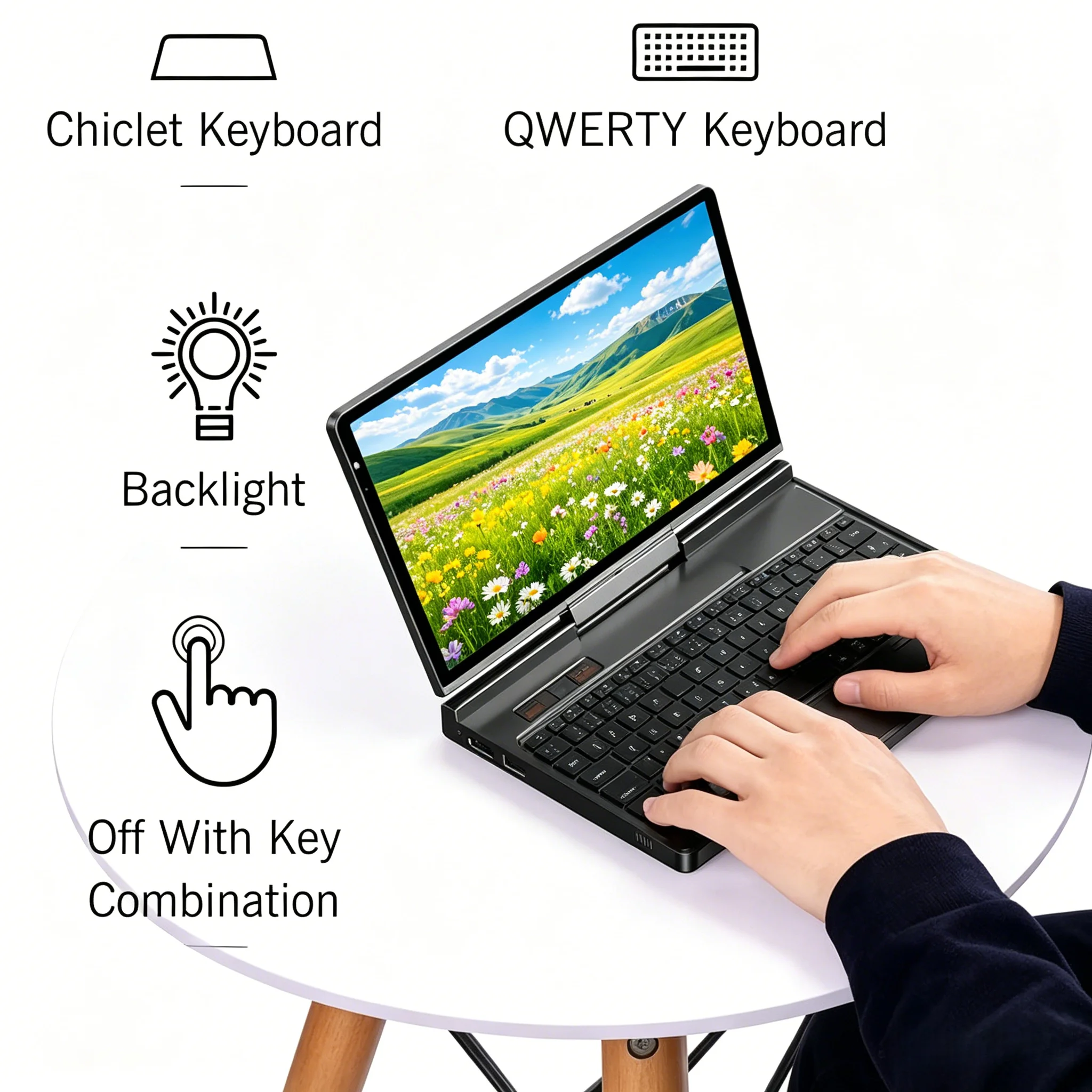 GPD Pocket 4 Durable 2026 8.8-inch AMD AI 9 HX 370 64GB RAM Portable Mini PC with 2TB NVMe Flipped 180° for Entertainment
GPD Pocket 4 Durable 2026 8.8-inch AMD AI 9 HX 370 64GB RAM Portable Mini PC with 2TB NVMe Flipped 180° for Entertainment