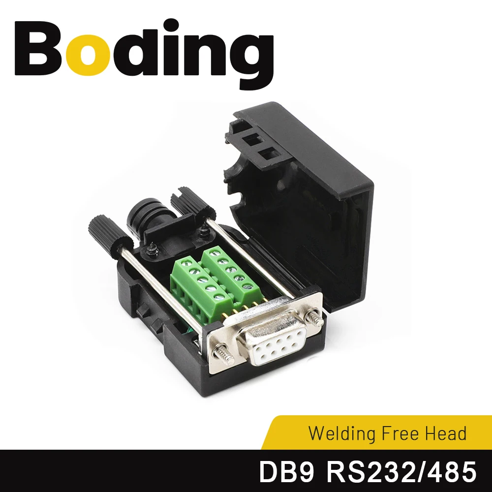 Boding Db9 2 ряда Db9, беспаяльный разъем, адаптер RS232, разъем Rs485, Мужская головка, женская головка
Boding Db9 2 ряда Db9, беспаяльный разъем, адаптер RS232, разъем Rs485, Мужская головка, женская головка