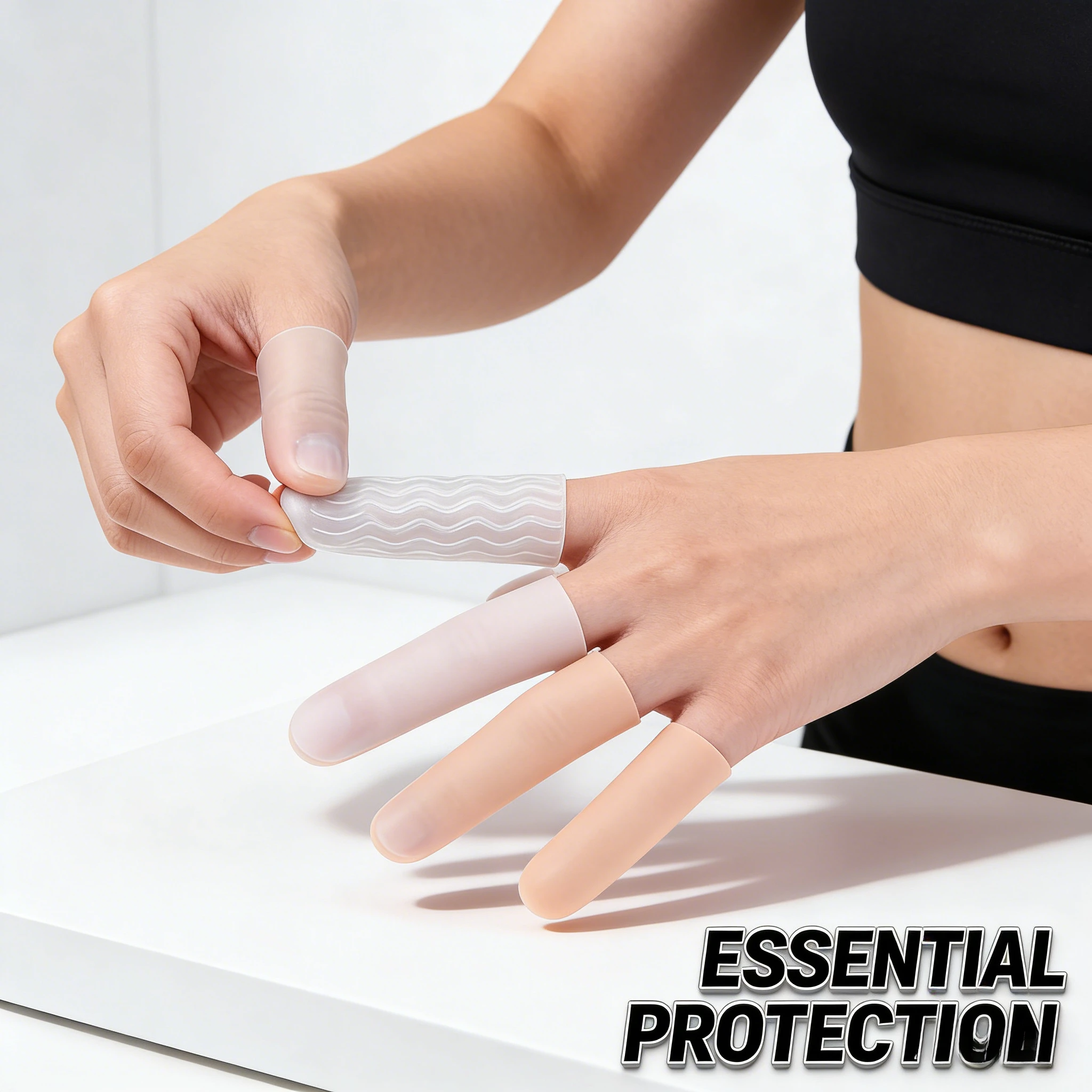 Soft Water Texture Silicone Finger Sleeves Unisex 5-Finger Universal Protective Anti-Wear Reusable Breathable Hand Guard
Soft Water Texture Silicone Finger Sleeves Unisex 5-Finger Universal Protective Anti-Wear Reusable Breathable Hand Guard