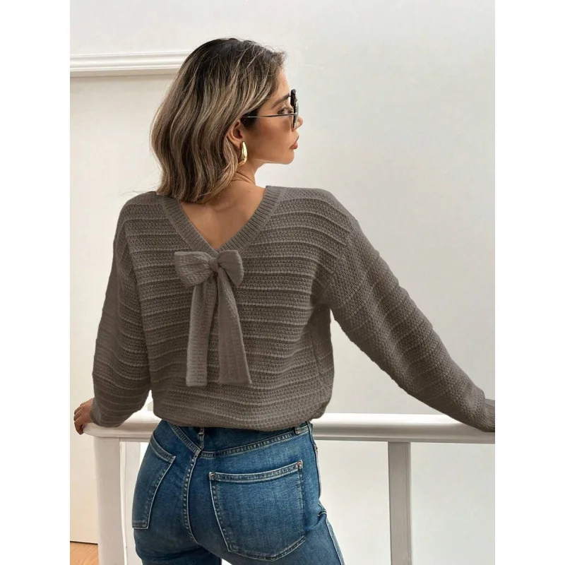 Long Sleeve Knot Sweater Women's Knittedwear Spring 2026 Fashion Casual Comfortable Soft Material
Long Sleeve Knot Sweater Women's Knittedwear Spring 2026 Fashion Casual Comfortable Soft Material