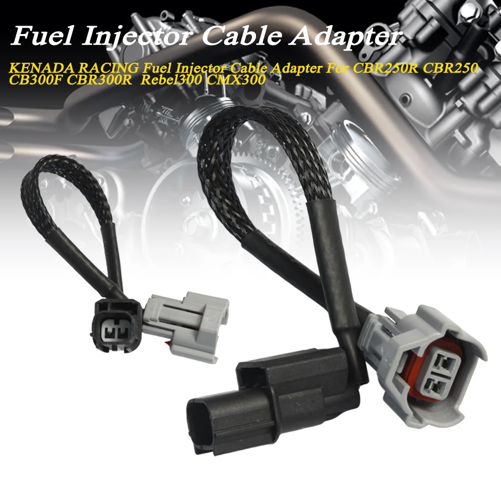 KENADA RACING Fuel Injector Cable Adapter For CBR250R/250 /300R CB300F Rebel300 CMX300
KENADA RACING Fuel Injector Cable Adapter For CBR250R/250 /300R CB300F Rebel300 CMX300