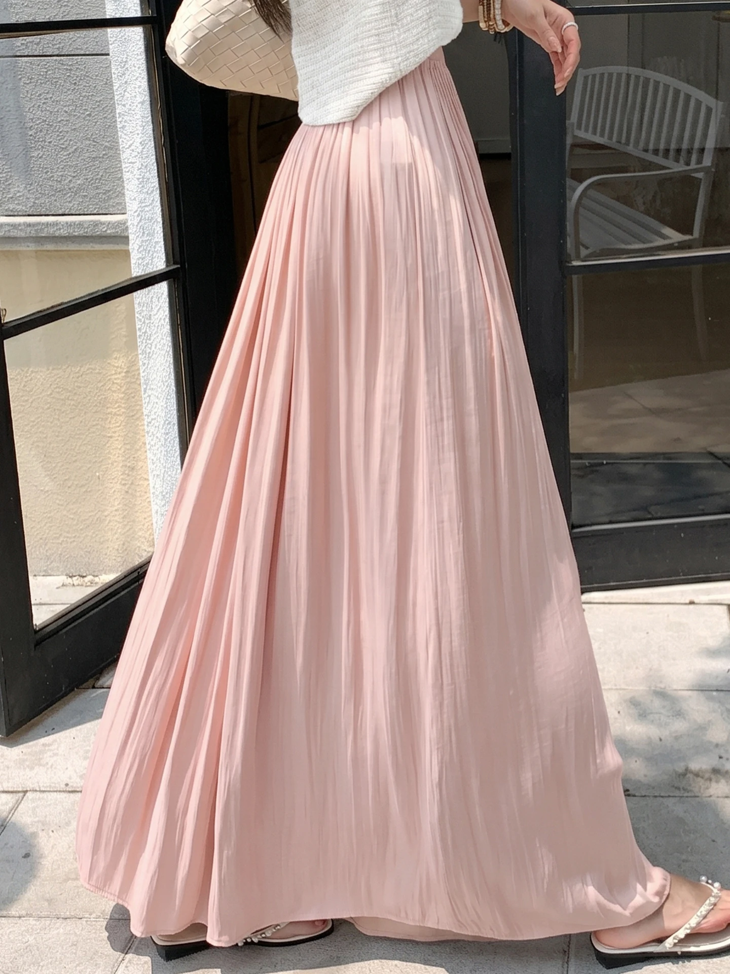 Elegant Island Silk Half Skirt Women's Summer Ultra Fairy A-Line Maxi Skirt High Waist Draped to Ankle Long Skirt
Elegant Island Silk Half Skirt Women's Summer Ultra Fairy A-Line Maxi Skirt High Waist Draped to Ankle Long Skirt