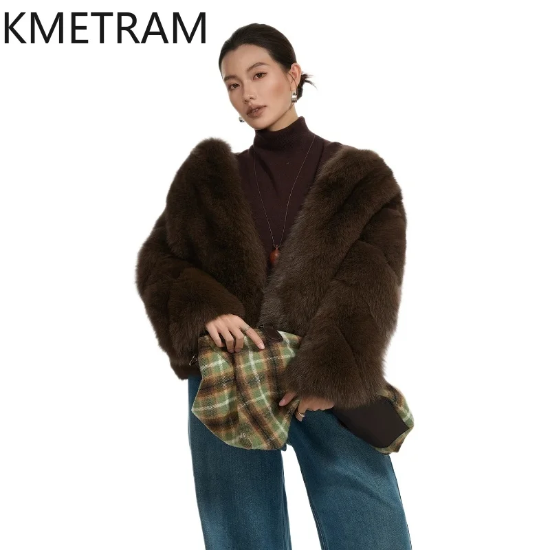 KMETRAM Natural Whole Finnish Fox Fur Jacket Women Fashion Short Fur Coats 65cm Winter Real Fur Coat Woman Clothing 2026 jaqueta
KMETRAM Natural Whole Finnish Fox Fur Jacket Women Fashion Short Fur Coats 65cm Winter Real Fur Coat Woman Clothing 2026 jaqueta