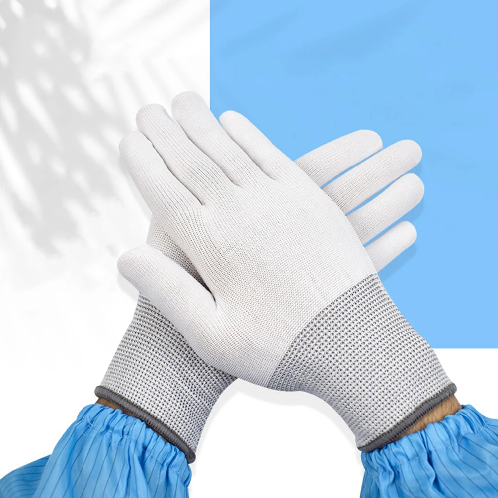 12 Pairs Anti-static Protective Gloves Computer Work Working Nylon Safety Small Shock Proof Reusable
12 Pairs Anti-static Protective Gloves Computer Work Working Nylon Safety Small Shock Proof Reusable