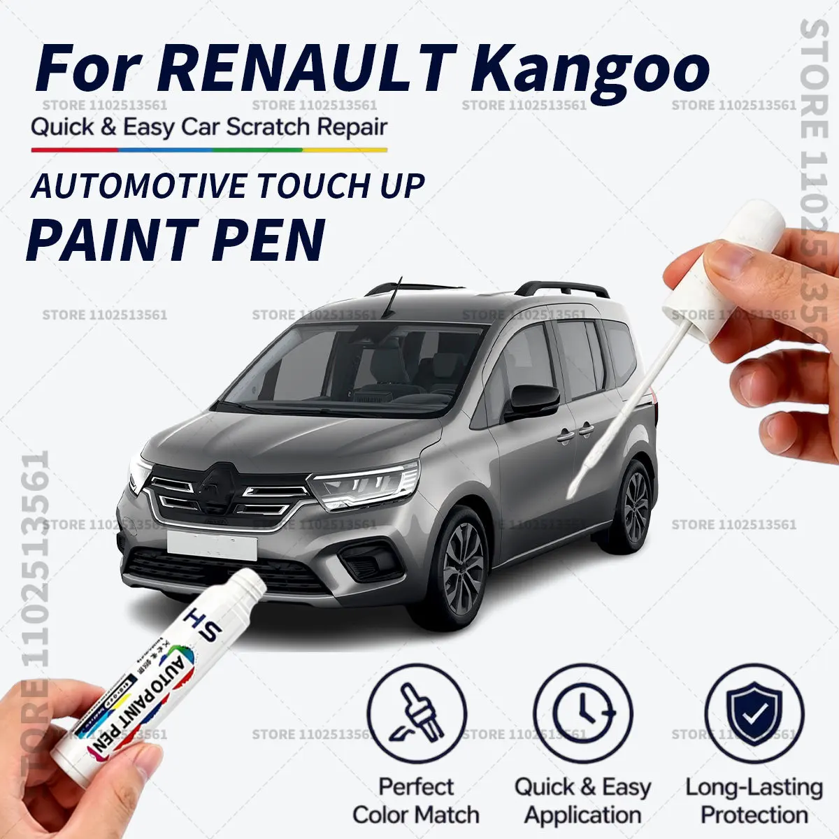 For RENAULT Kangoo Black White Quick Dry Car Touch Up Paint Pen Auto Scratch Repair Brush for Paint Chips Scratches and Scuffs
For RENAULT Kangoo Black White Quick Dry Car Touch Up Paint Pen Auto Scratch Repair Brush for Paint Chips Scratches and Scuffs